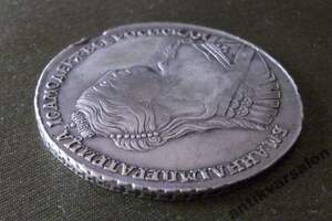 Рубль 1734 г Анна ОРИГИНАЛ. Со скошенным лбом.
