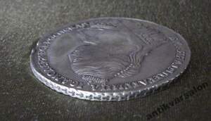 Рубль 1734 г Анна ОРИГИНАЛ. Со скошенным лбом.